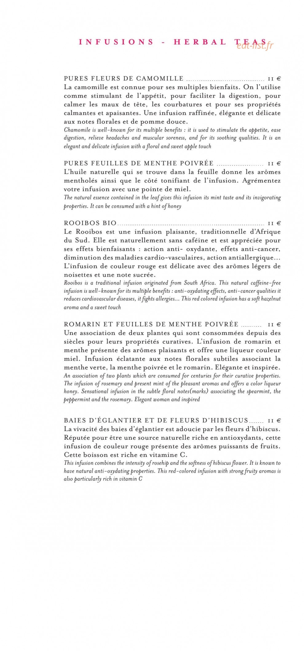 La Bauhinia — carte page 13