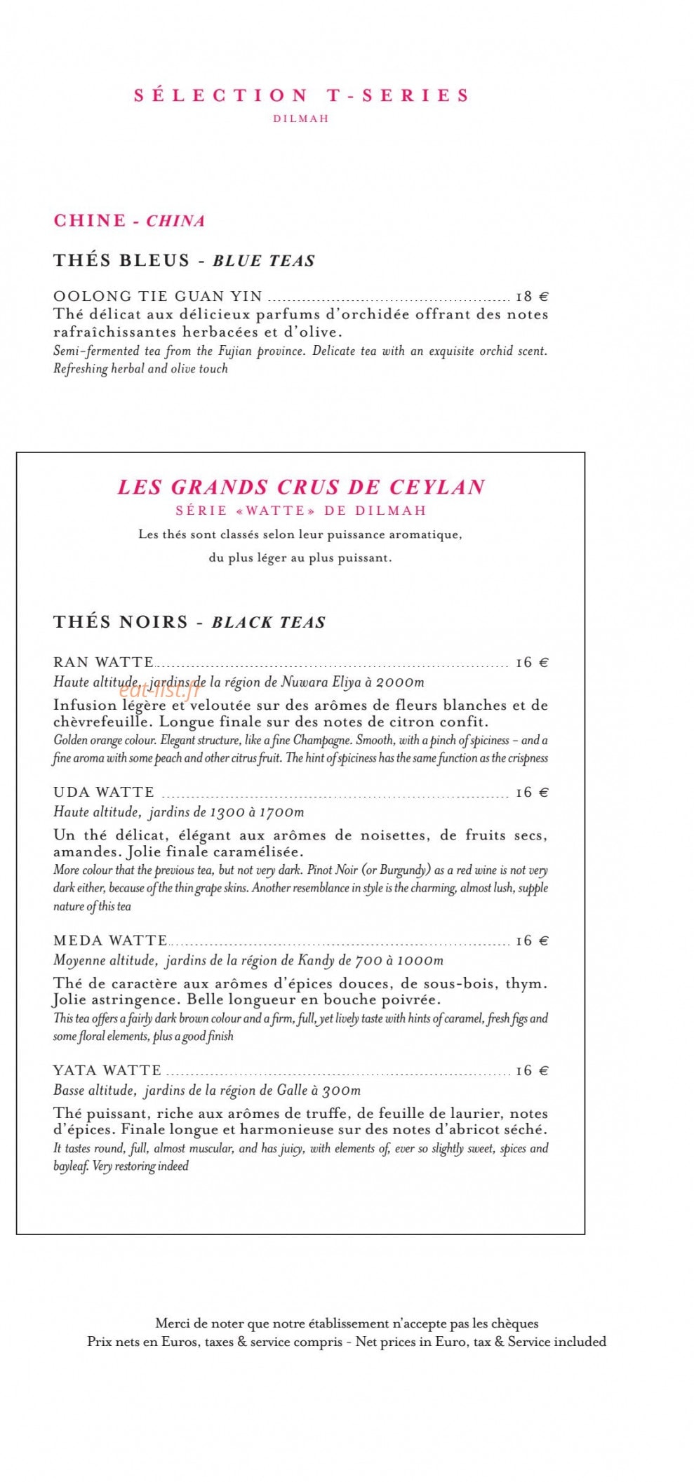 La Bauhinia — carte page 9
