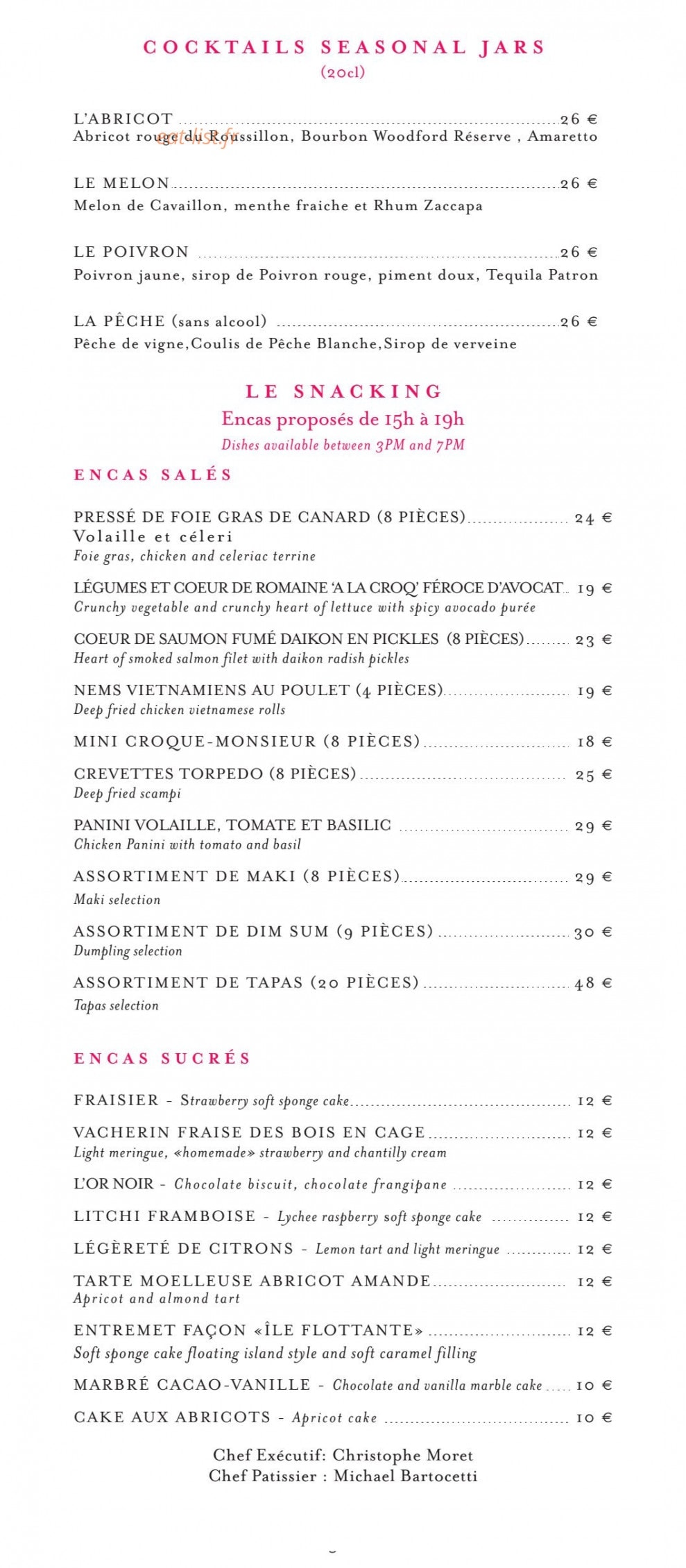 La Bauhinia — carte page 18
