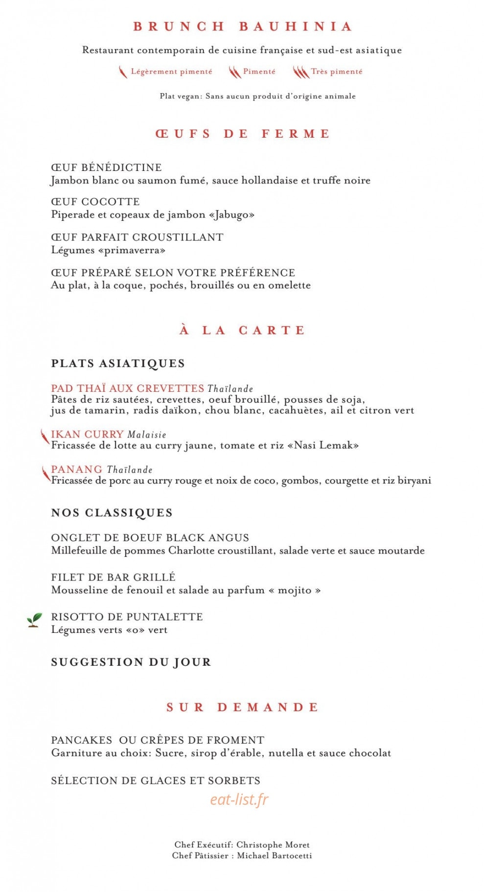 La Bauhinia — carte page 15