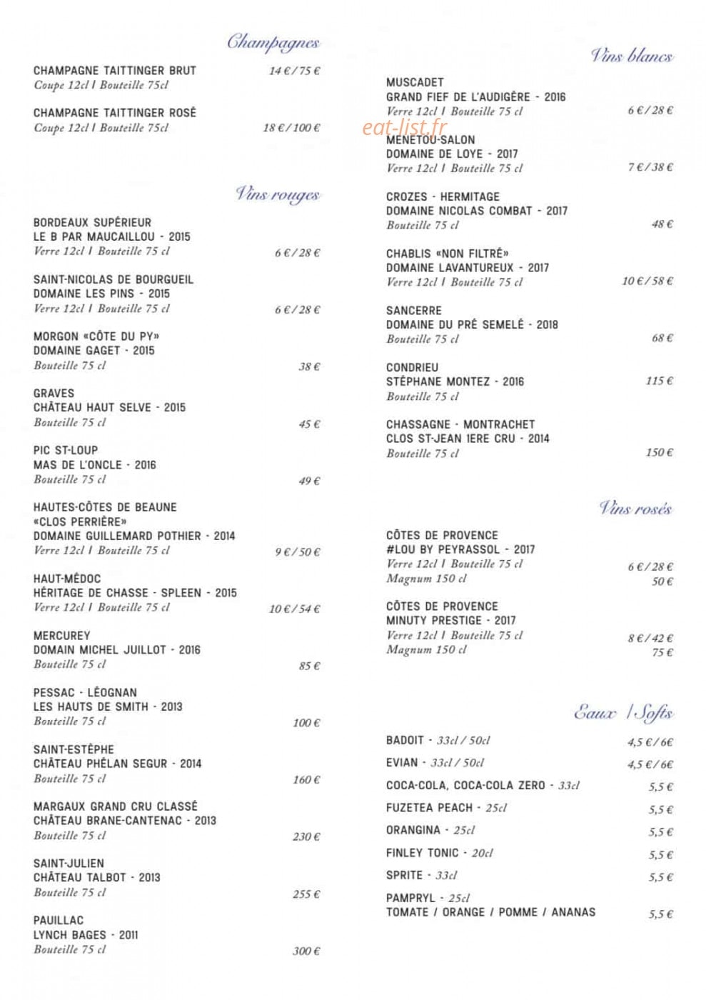 La Brasserie ParisLongchamp — carte page 6