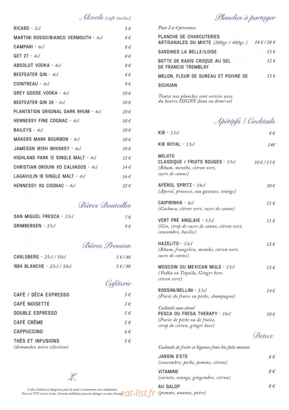 La Brasserie ParisLongchamp — carte page 5