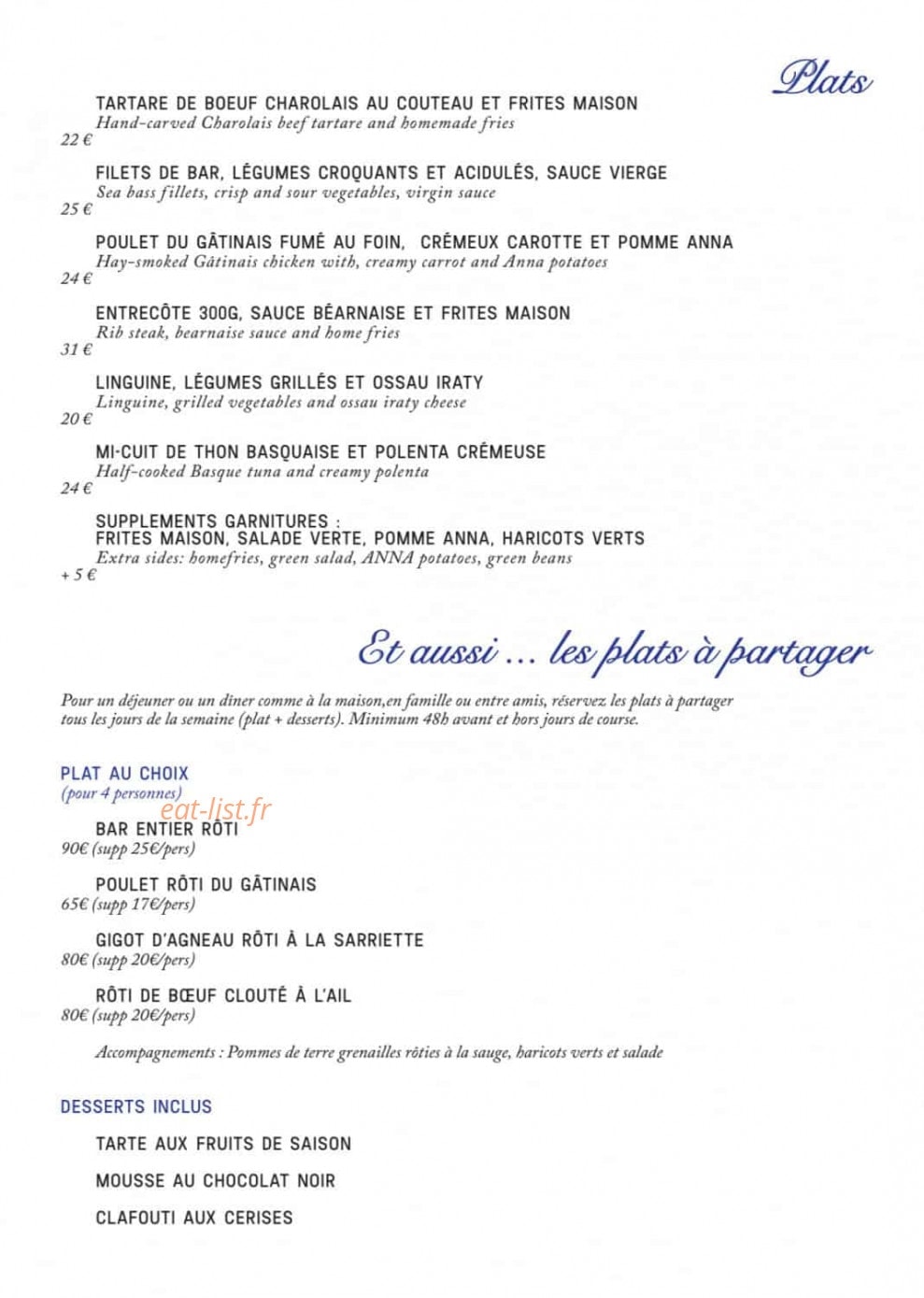 La Brasserie ParisLongchamp — carte page 3