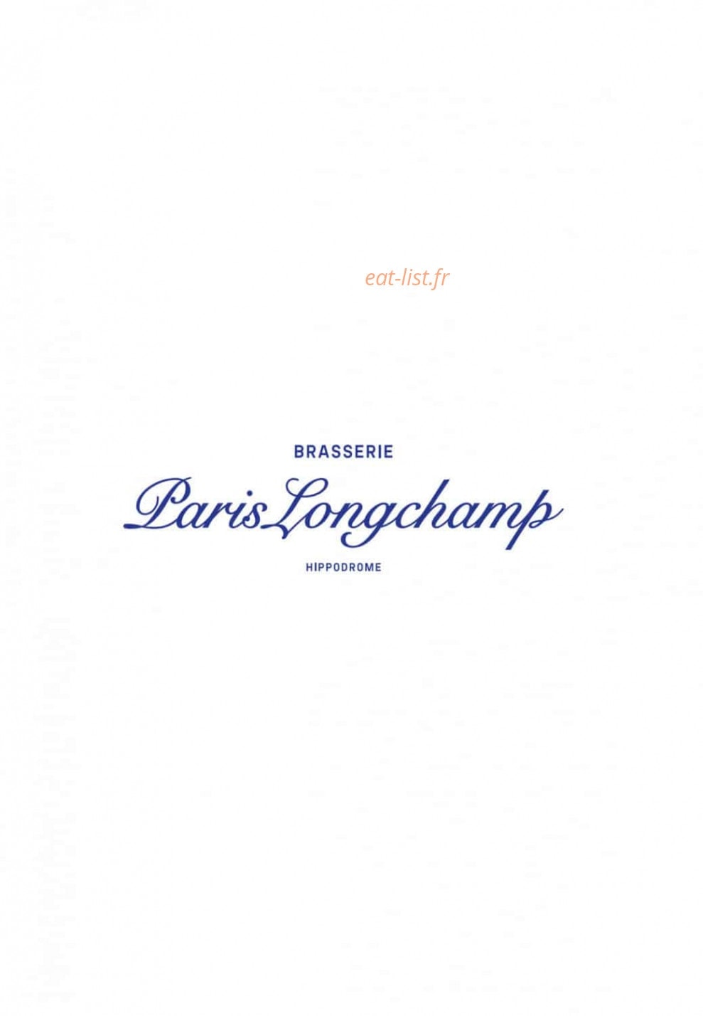 La Brasserie ParisLongchamp — carte page 1