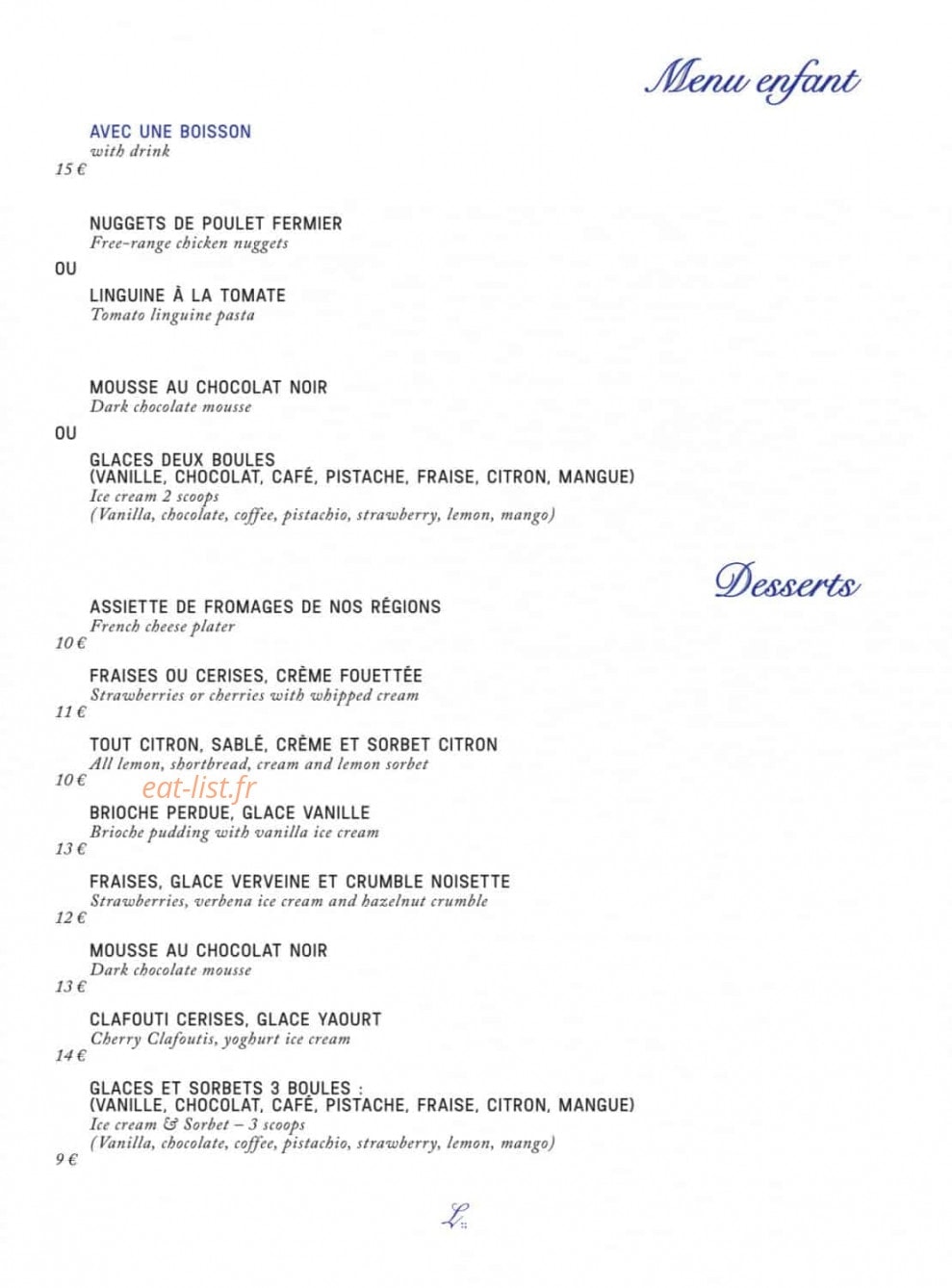 La Brasserie ParisLongchamp — carte page 4