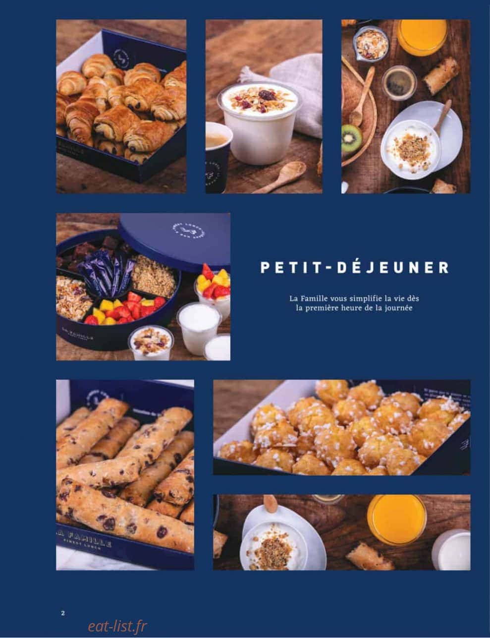 La Famille Finest Lunch — carte page 2
