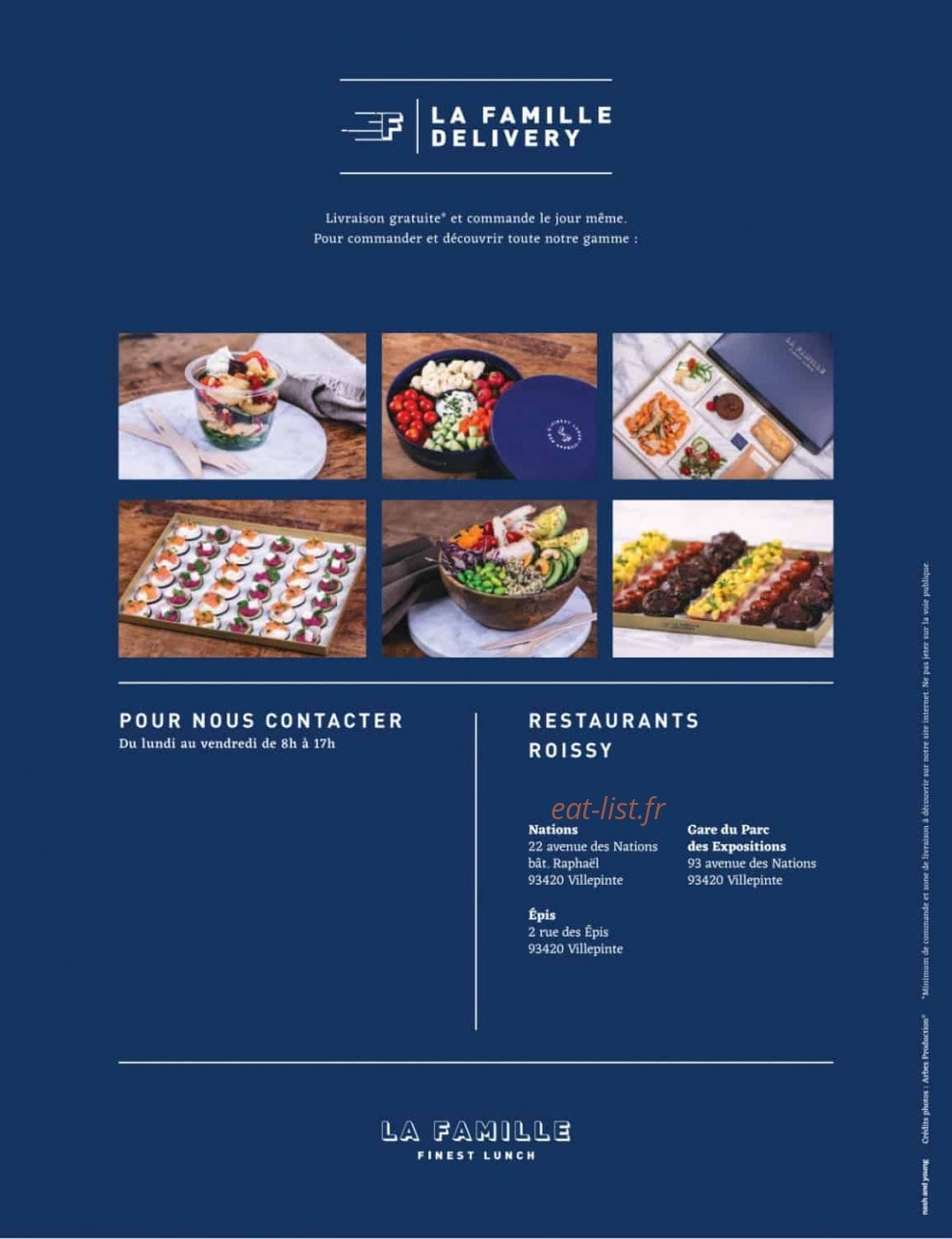 La Famille Finest Lunch — carte page 44