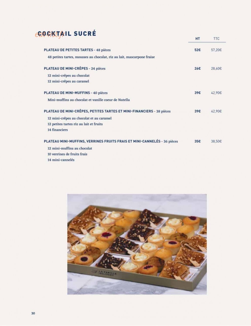 La Famille Finest Lunch — carte page 28