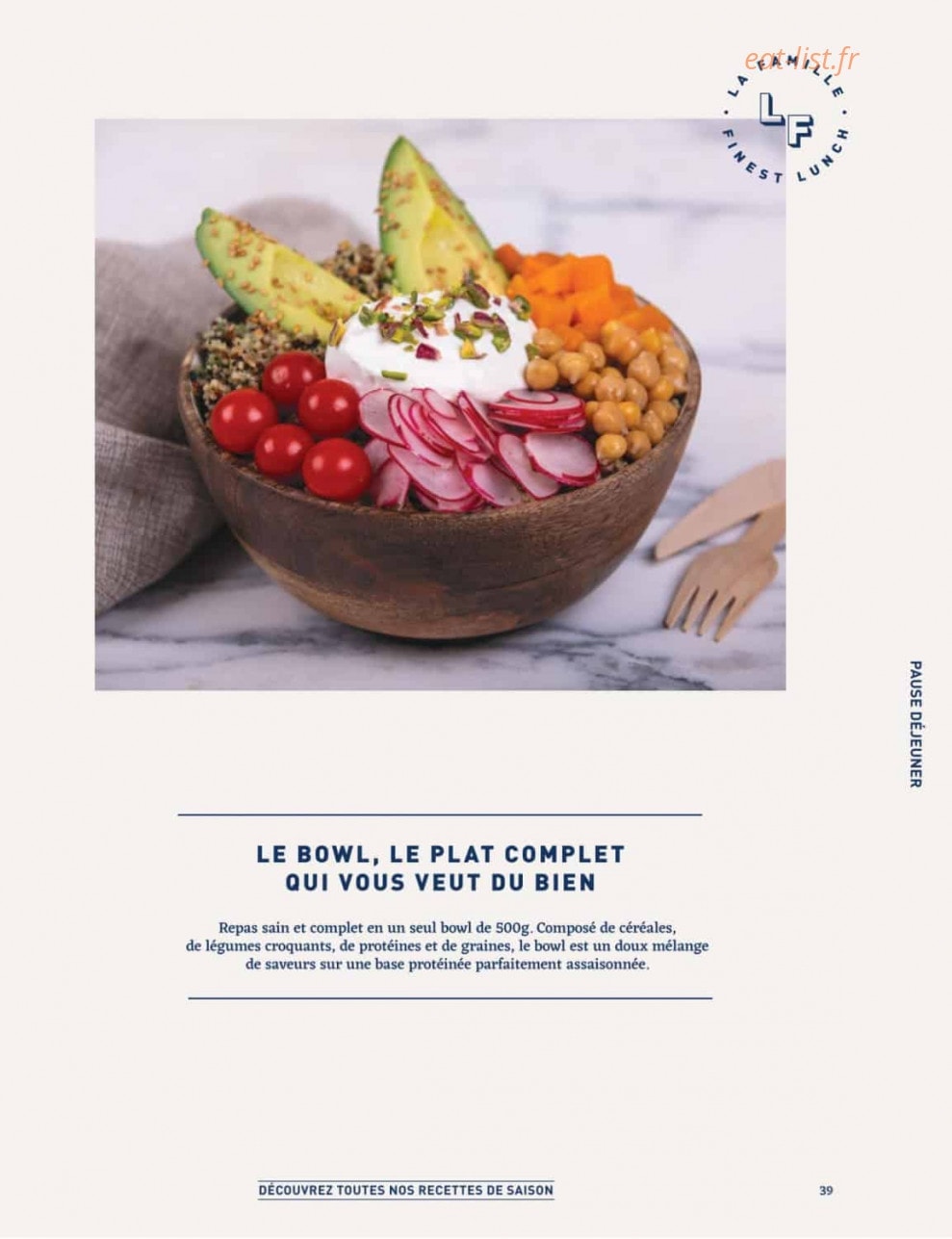 La Famille Finest Lunch — carte page 37