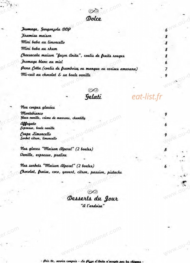 La pizza d'Anita — carte page 4