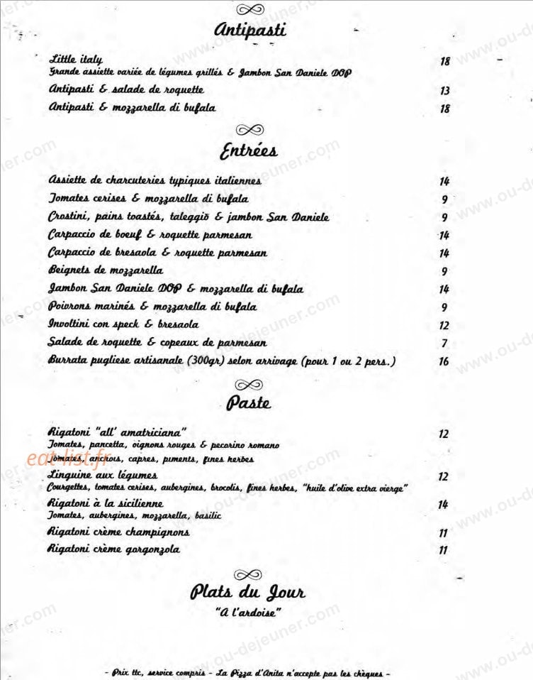 La pizza d'Anita — carte page 3