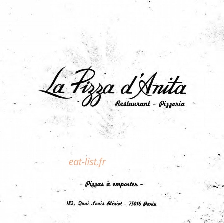 La pizza d'Anita — carte page 1