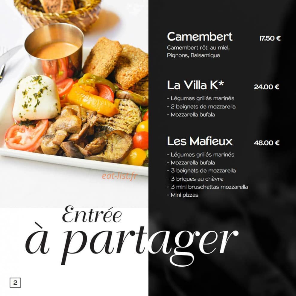 La Villa K — carte page 2