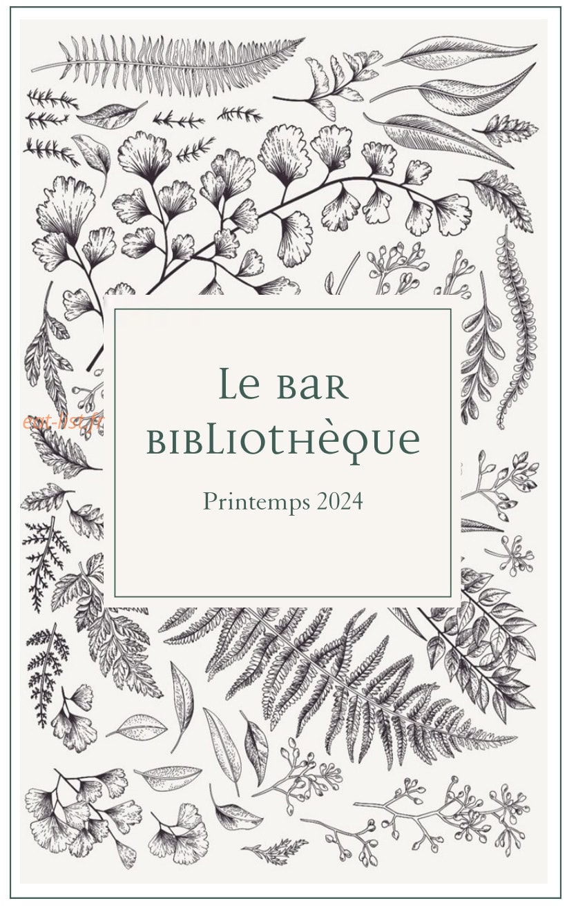 Le Bar Bibliothèque — carte page 1