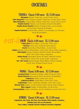 Le Bistro de Longchamp — carte page 2