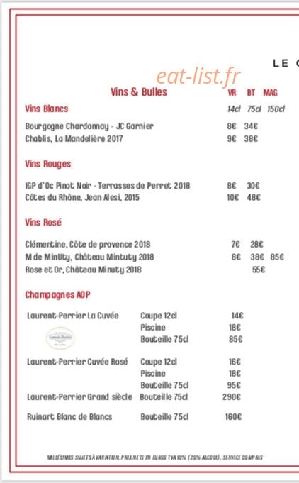 Le Chalet des Iles — carte page 9