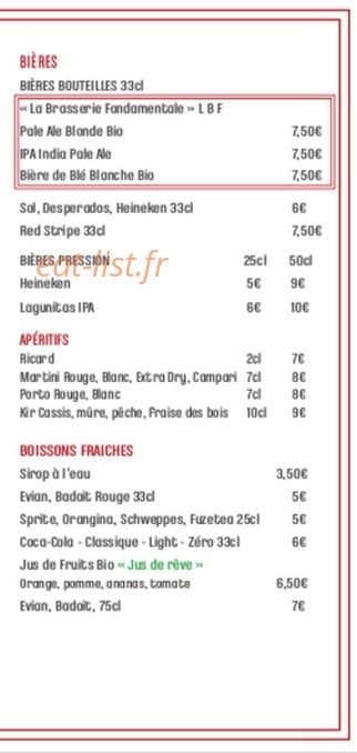 Le Chalet des Iles — carte page 8