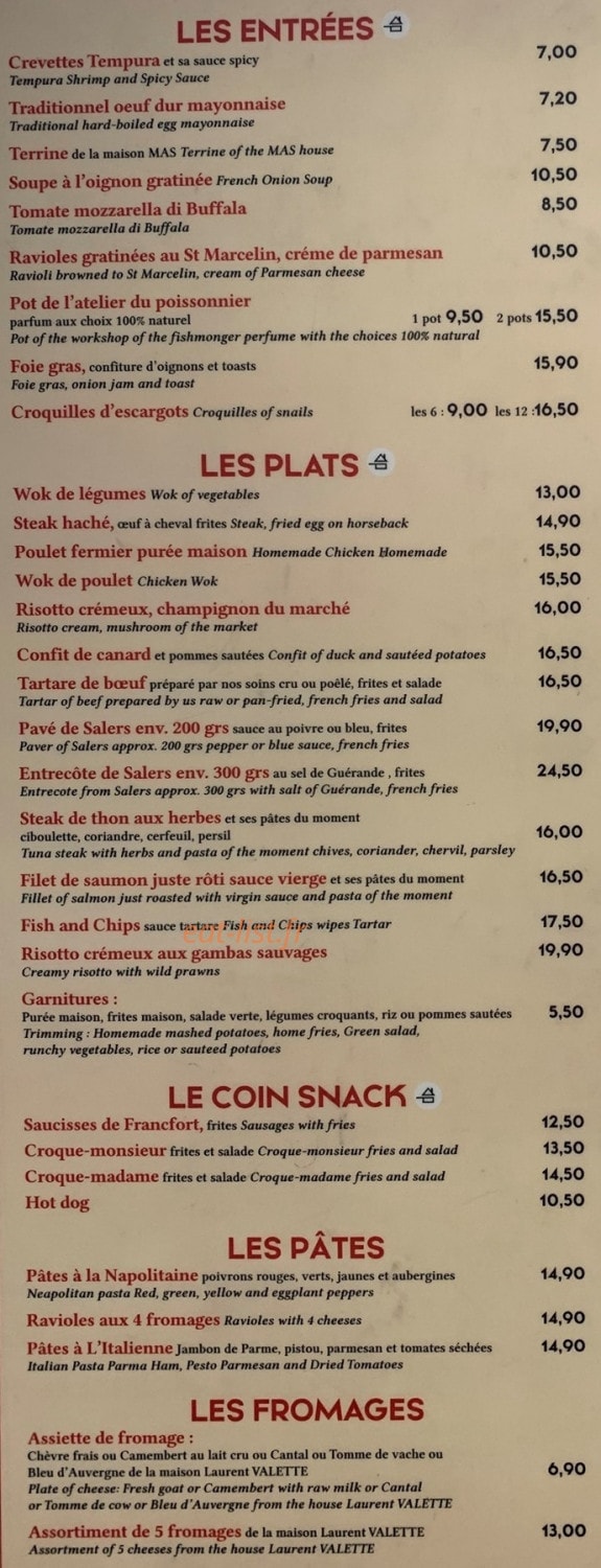 Le fleurus café — carte page 1