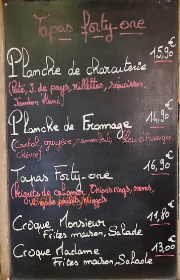 Le Forty One — carte page 6