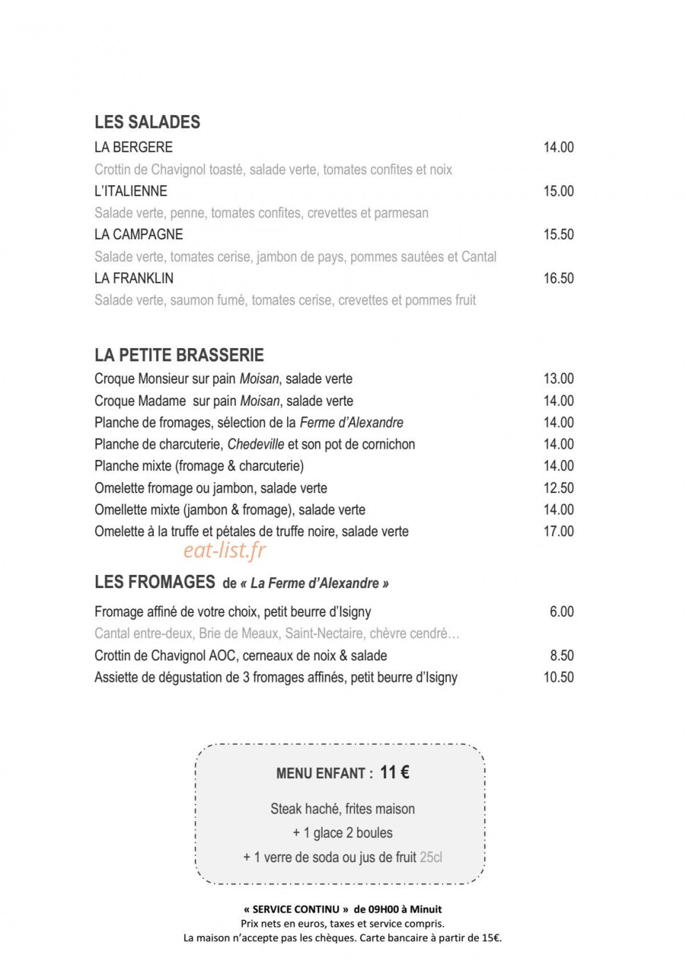 Le Franklin — carte page 3