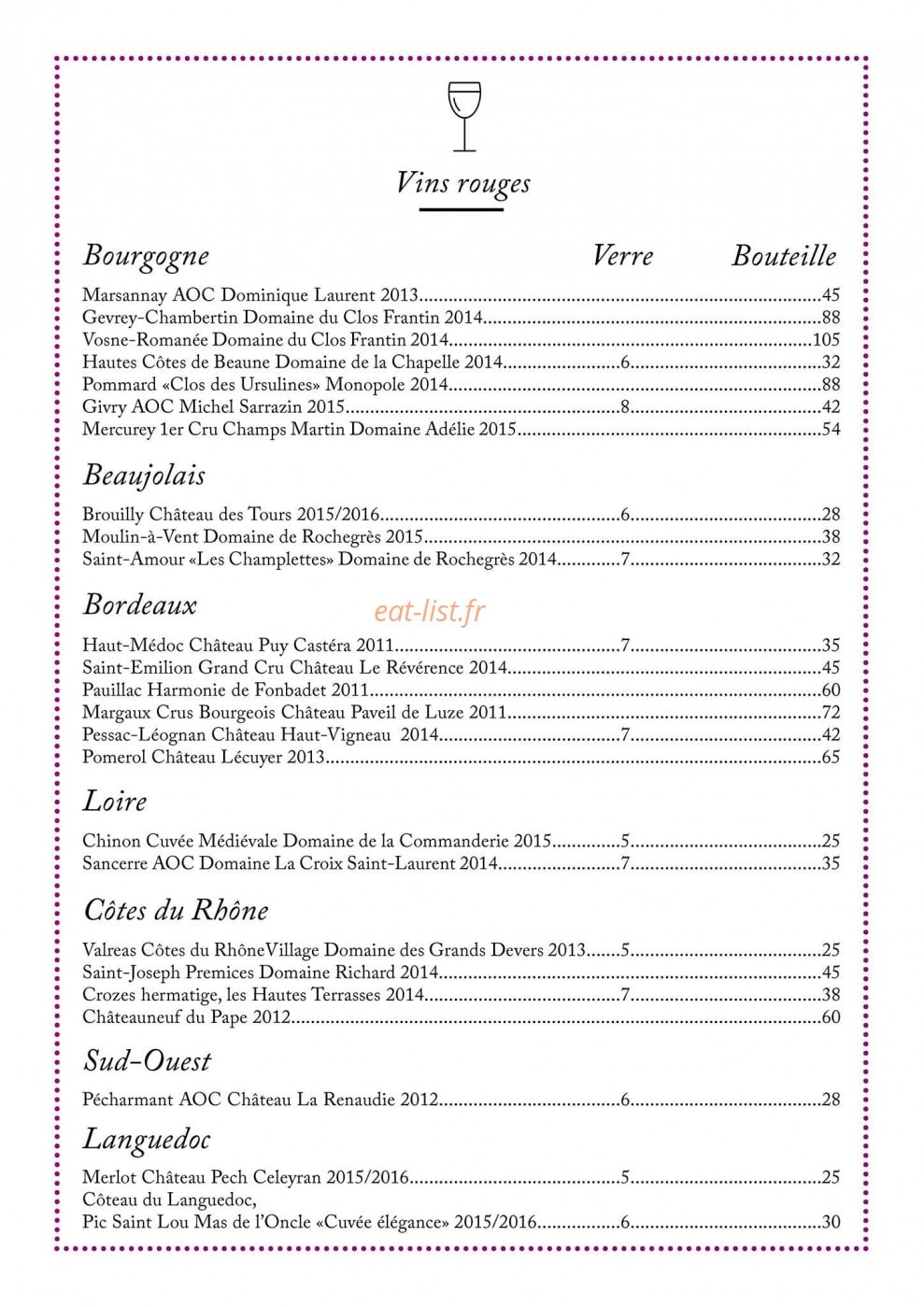Le Poivre Rose — carte page 3