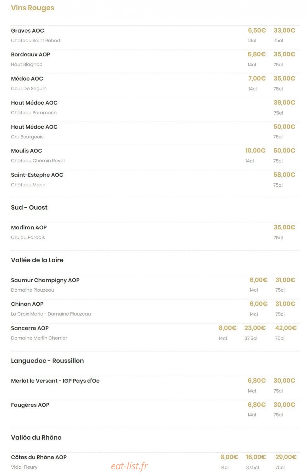 Le Sir Winston — carte page 5
