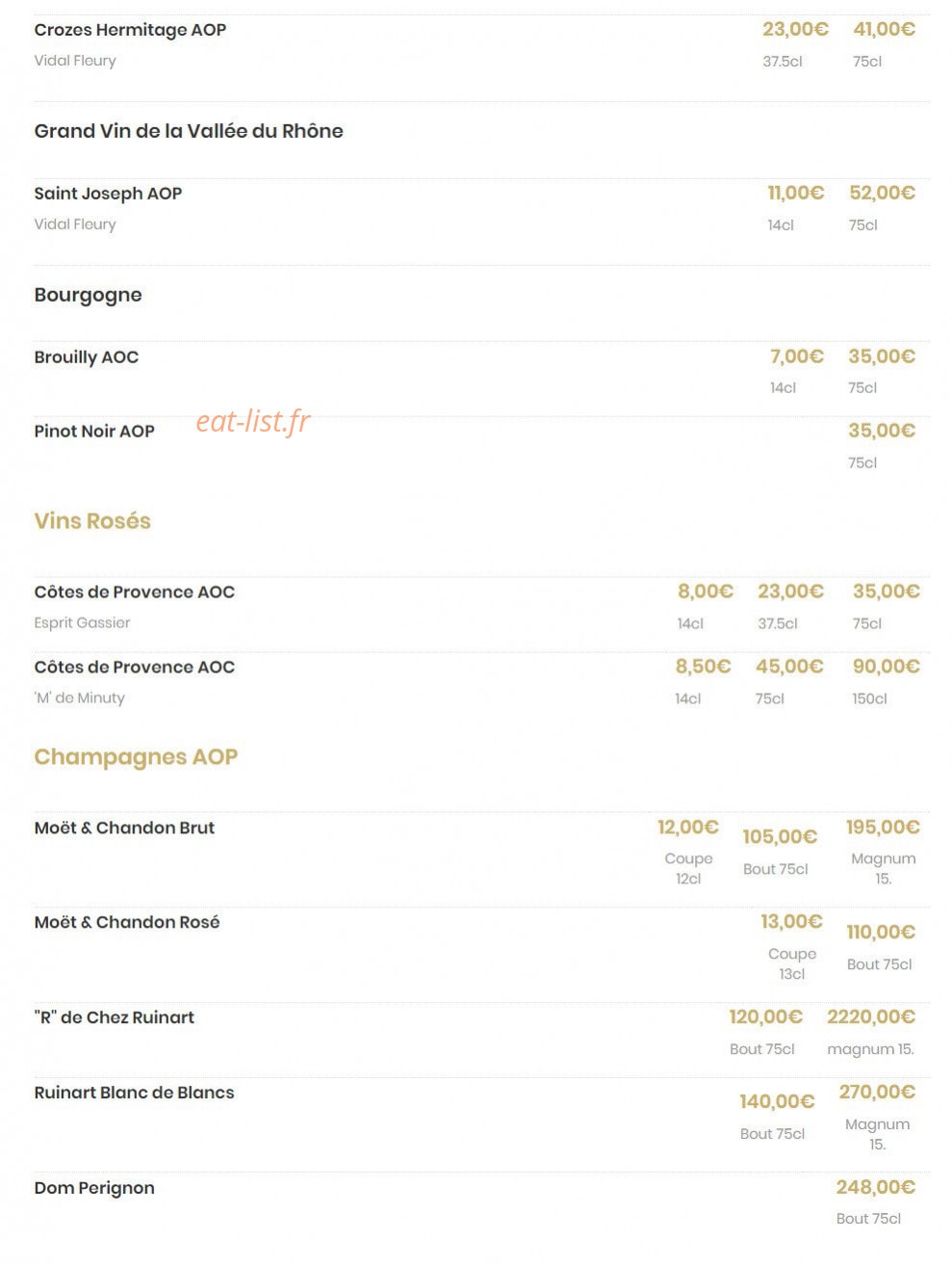 Le Sir Winston — carte page 6