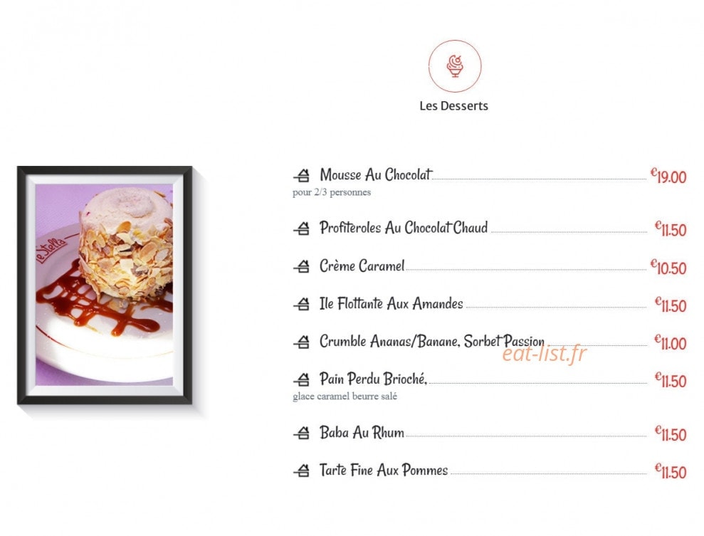 Le Stella — carte page 3
