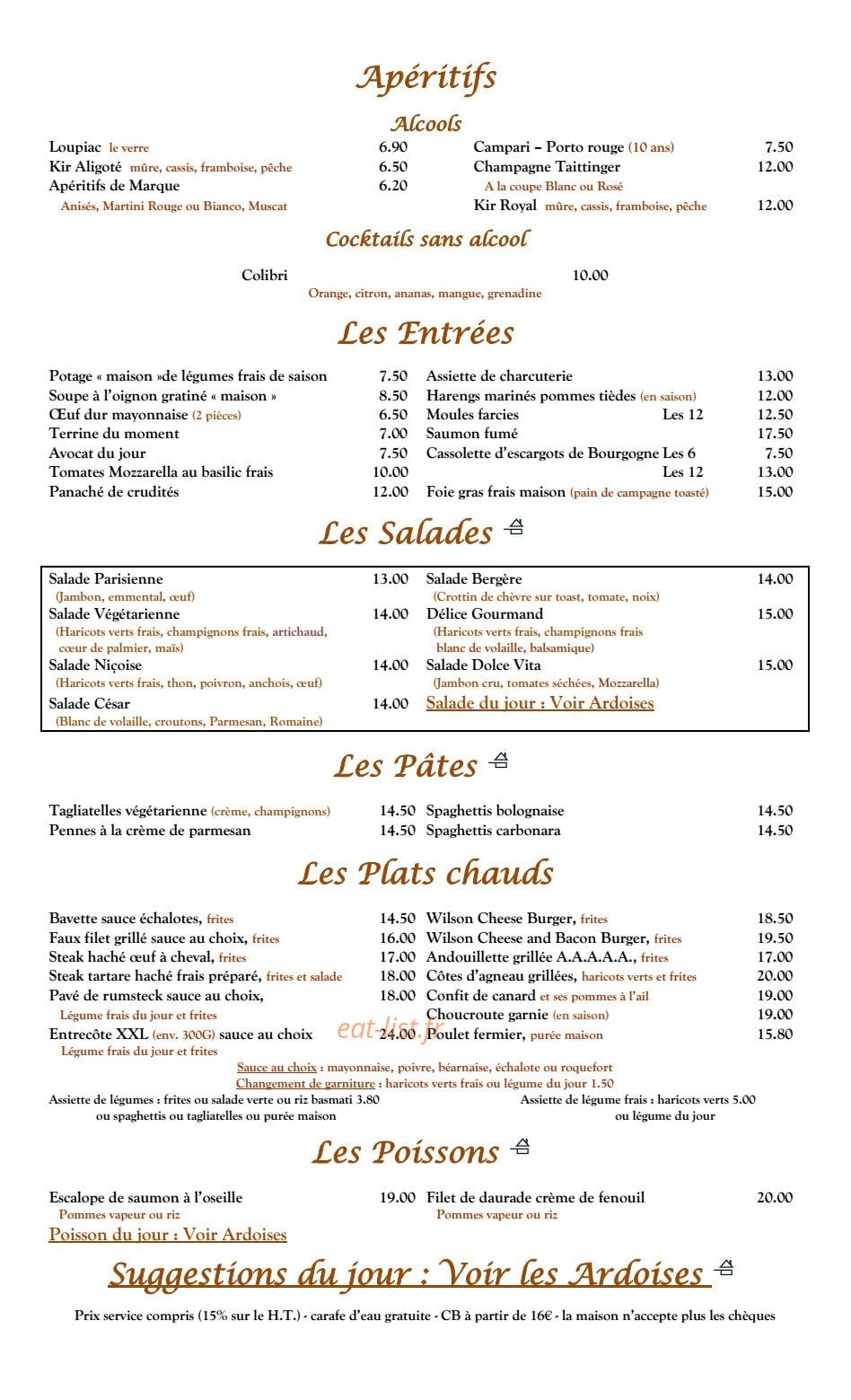 Le Wilson — carte page 1