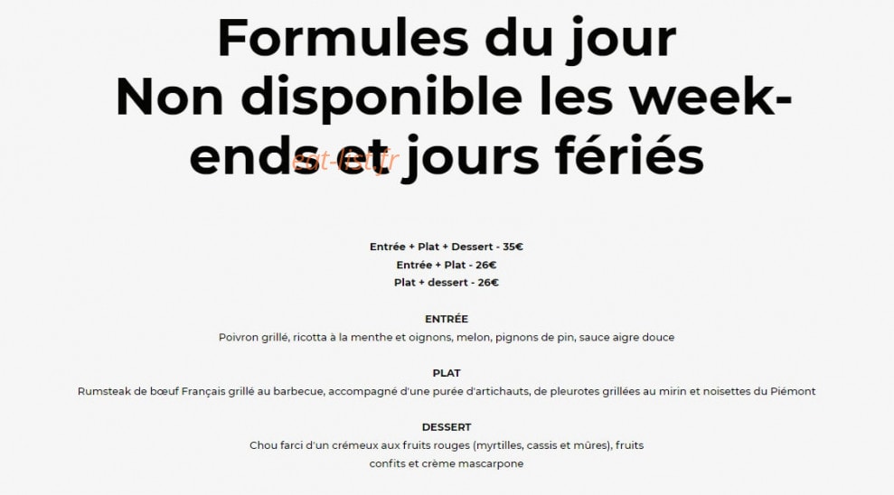 Les Petites Mains — carte page 1