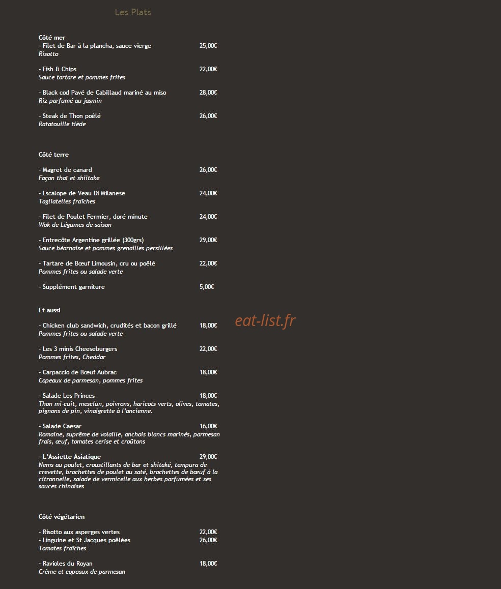 Les Princes — carte page 2