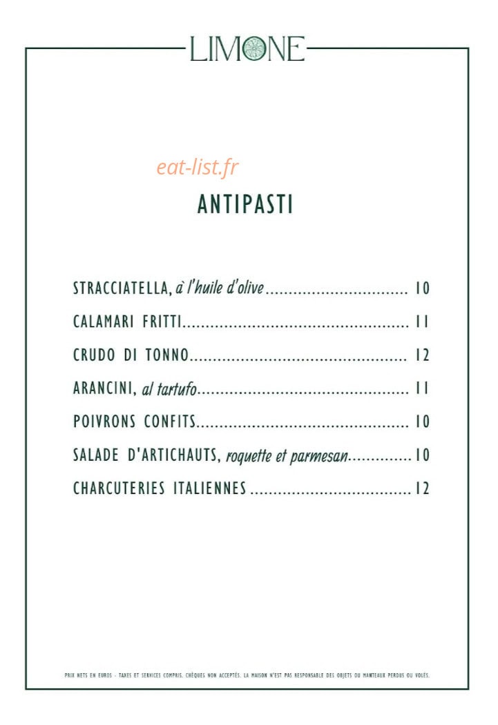 Limone — carte page 1