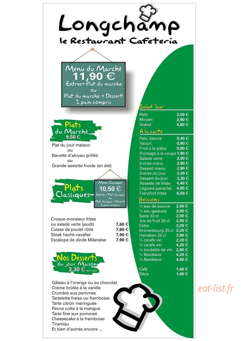 Longchamp — carte page 1
