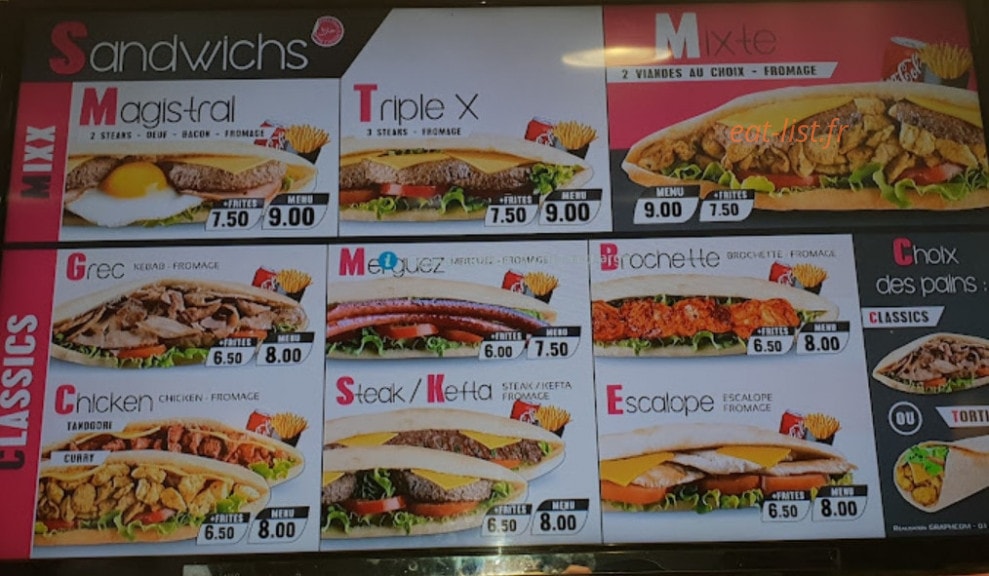 Mac Doner — carte page 1