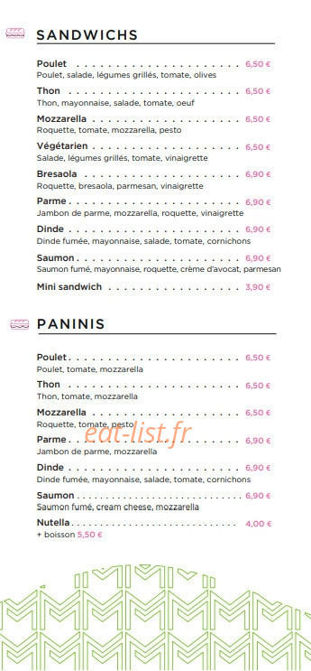 Manjé & Co — carte page 3