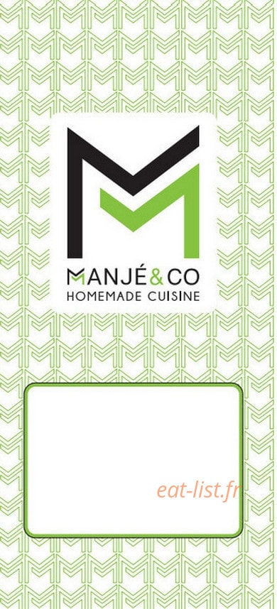 Manjé & Co — carte page 1