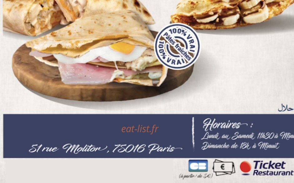 Moli crepes — carte page 1