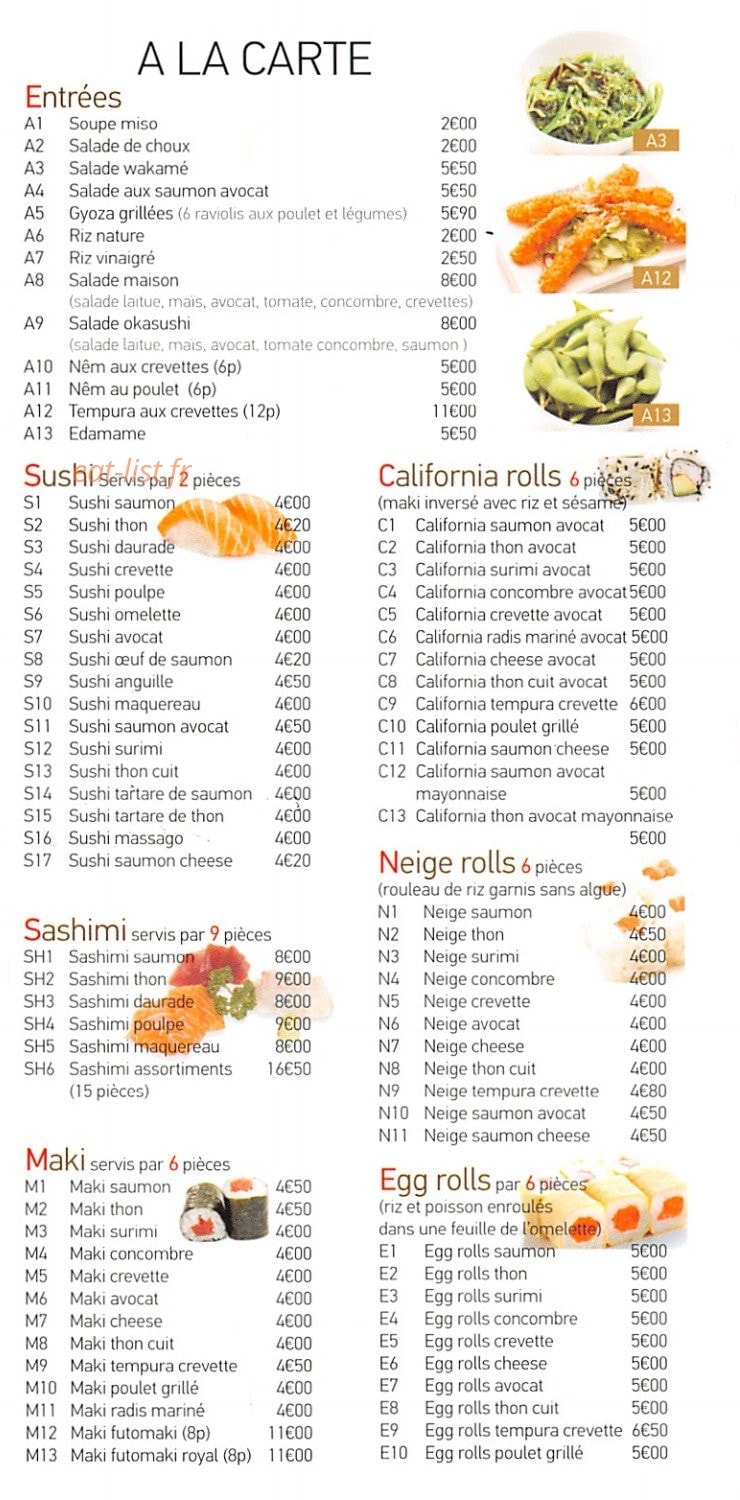 Oka Sushi — carte page 5