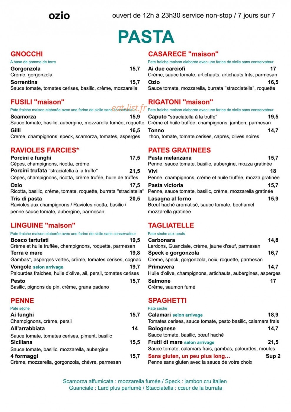 Ozio — carte page 4
