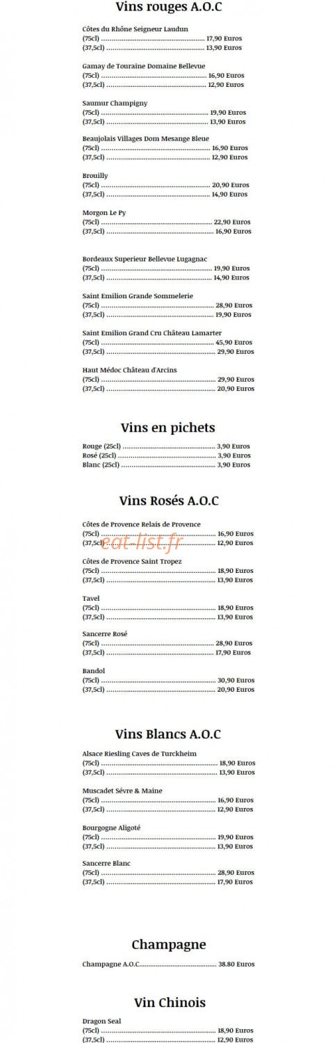 Pavillon de Jade — carte page 18