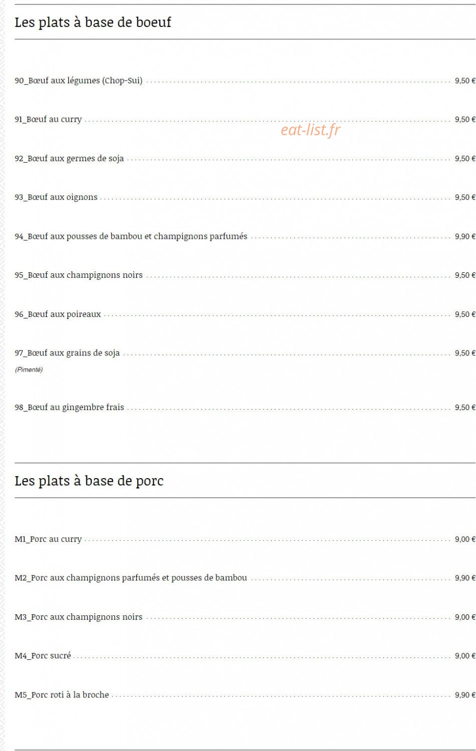 Pavillon de Jade — carte page 10