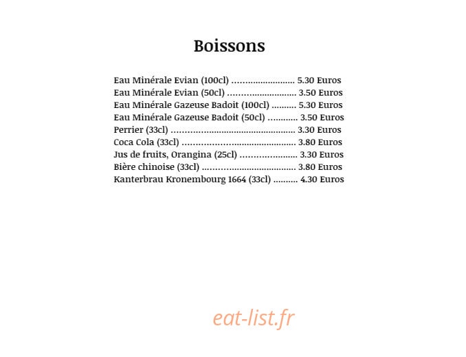 Pavillon de Jade — carte page 17