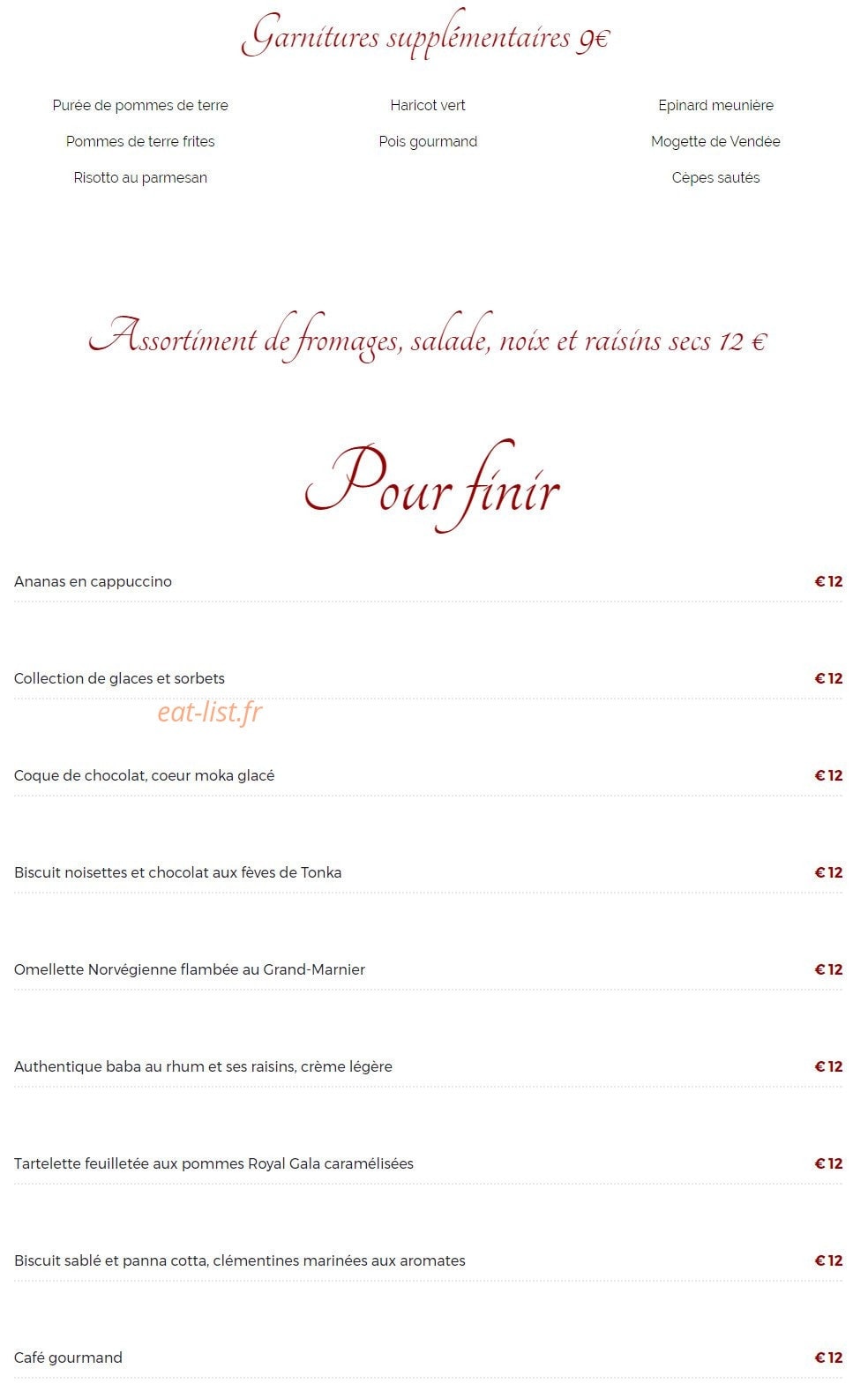 Pavillon Des Princes — carte page 4
