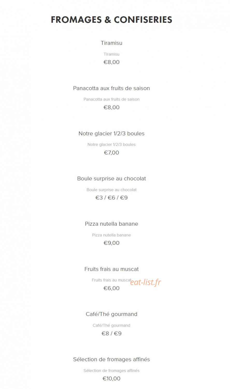 Pizza des As — carte page 7