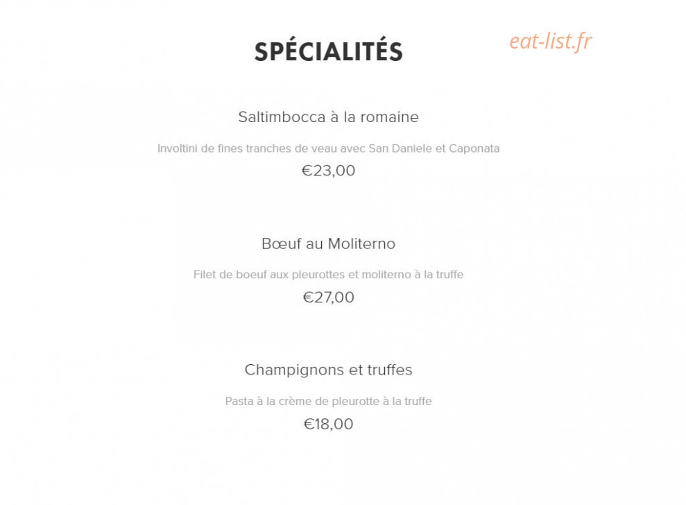 Pizza des As — carte page 2