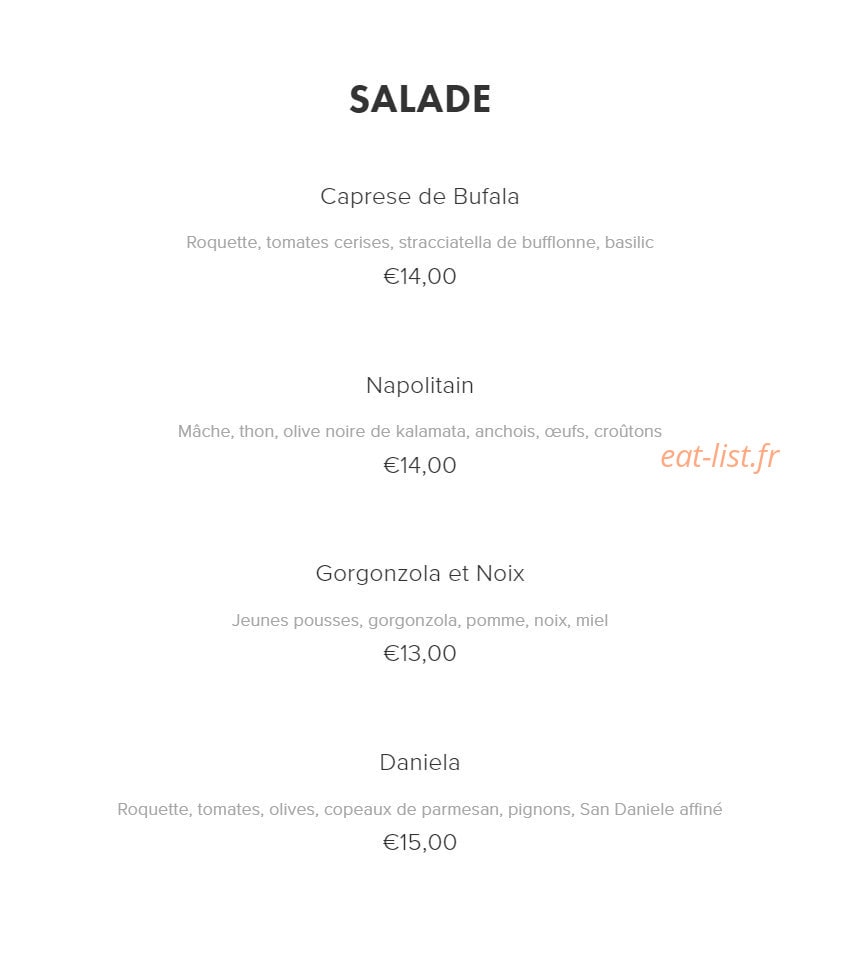Pizza des As — carte page 1