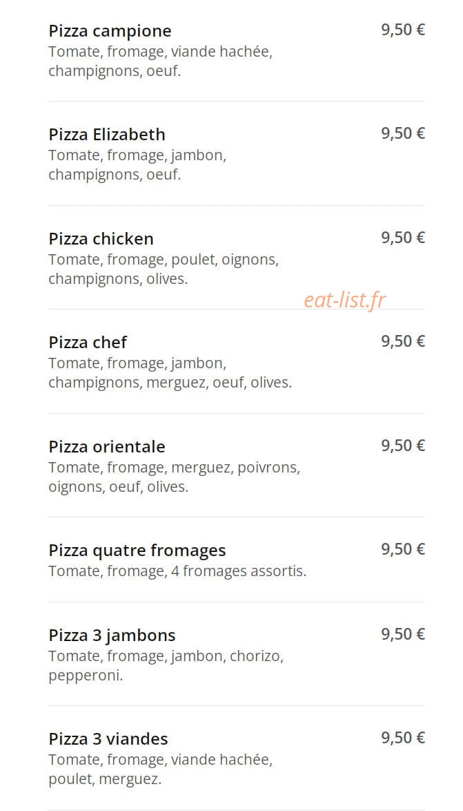 Pizza Mario — carte page 3