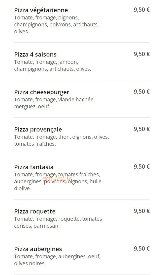 Pizza Mario — carte page 4
