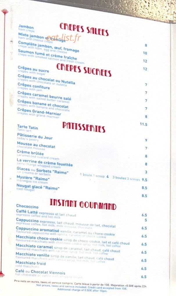 Pub Kléber — carte page 4