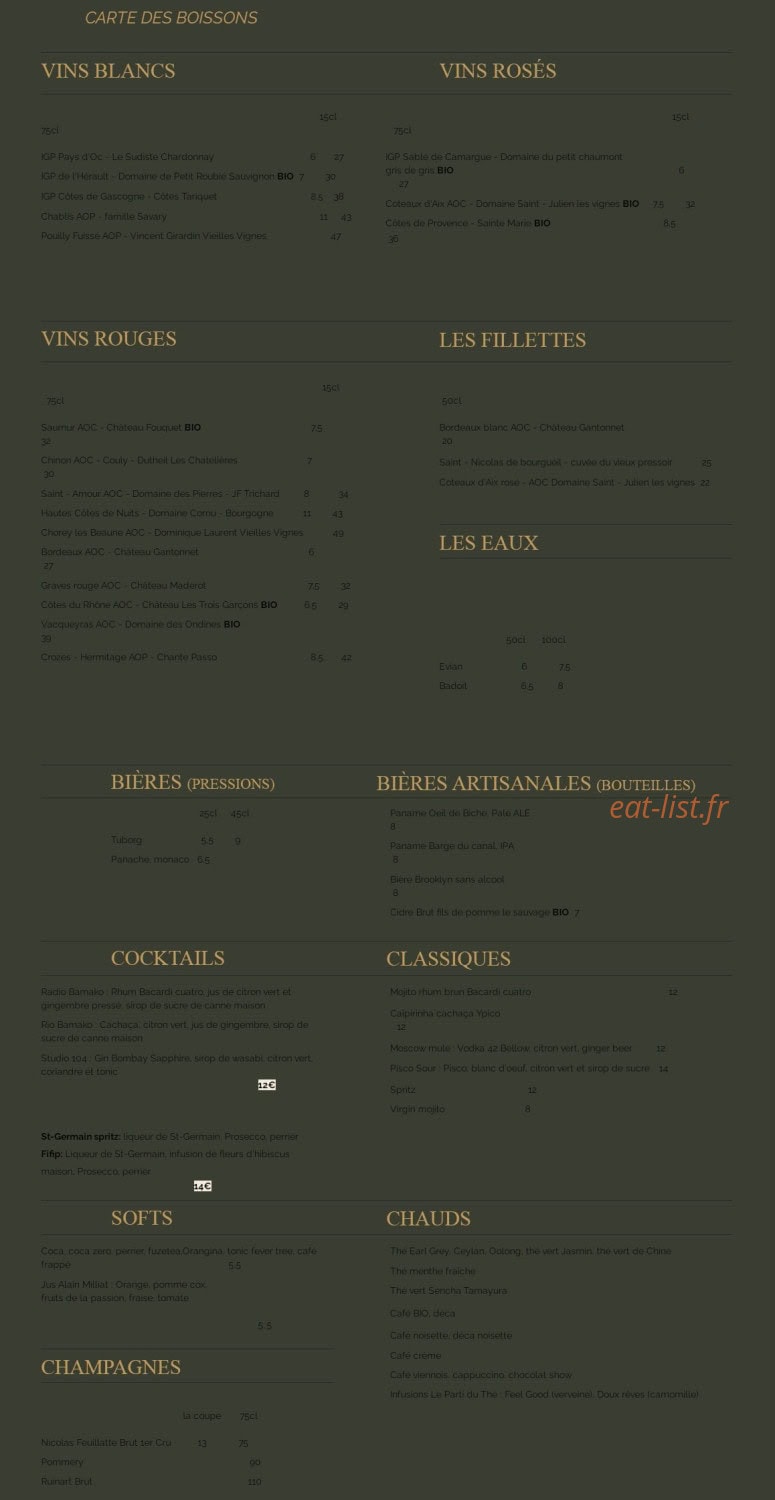Radioeat — carte page 2
